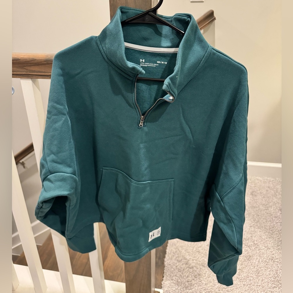 Women’s under armour teal zip medium